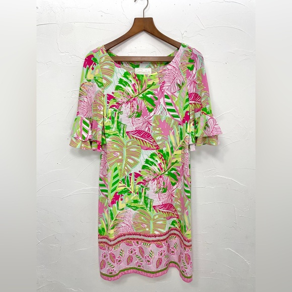 Pappagallo Erica Flutter Sleeve Shift Dress - Picture 7 of 9